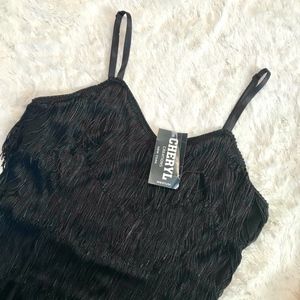 Cheryl Creations Short Fringe Dress